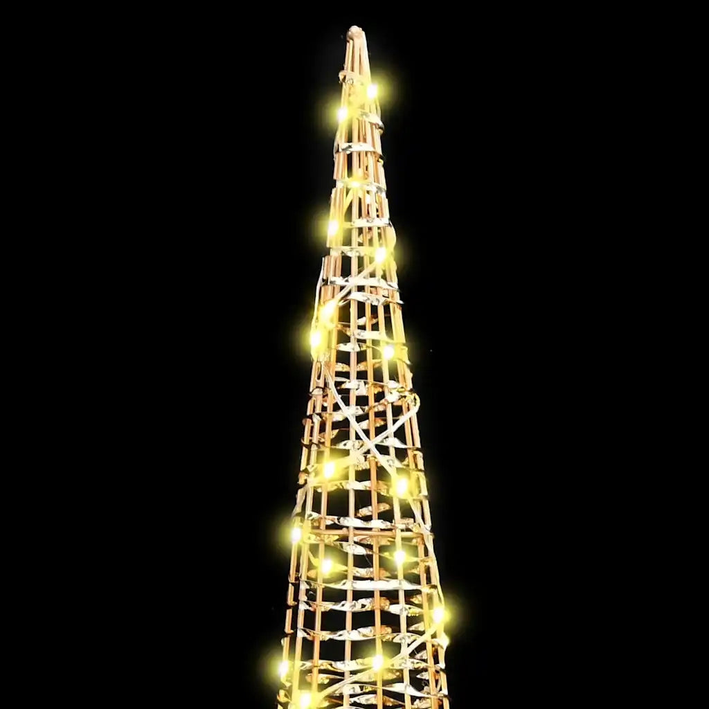 Albero di Natale | Decorazioni natalizie 3 pz Bianco caldo 20 x 20 x 80 cm PET