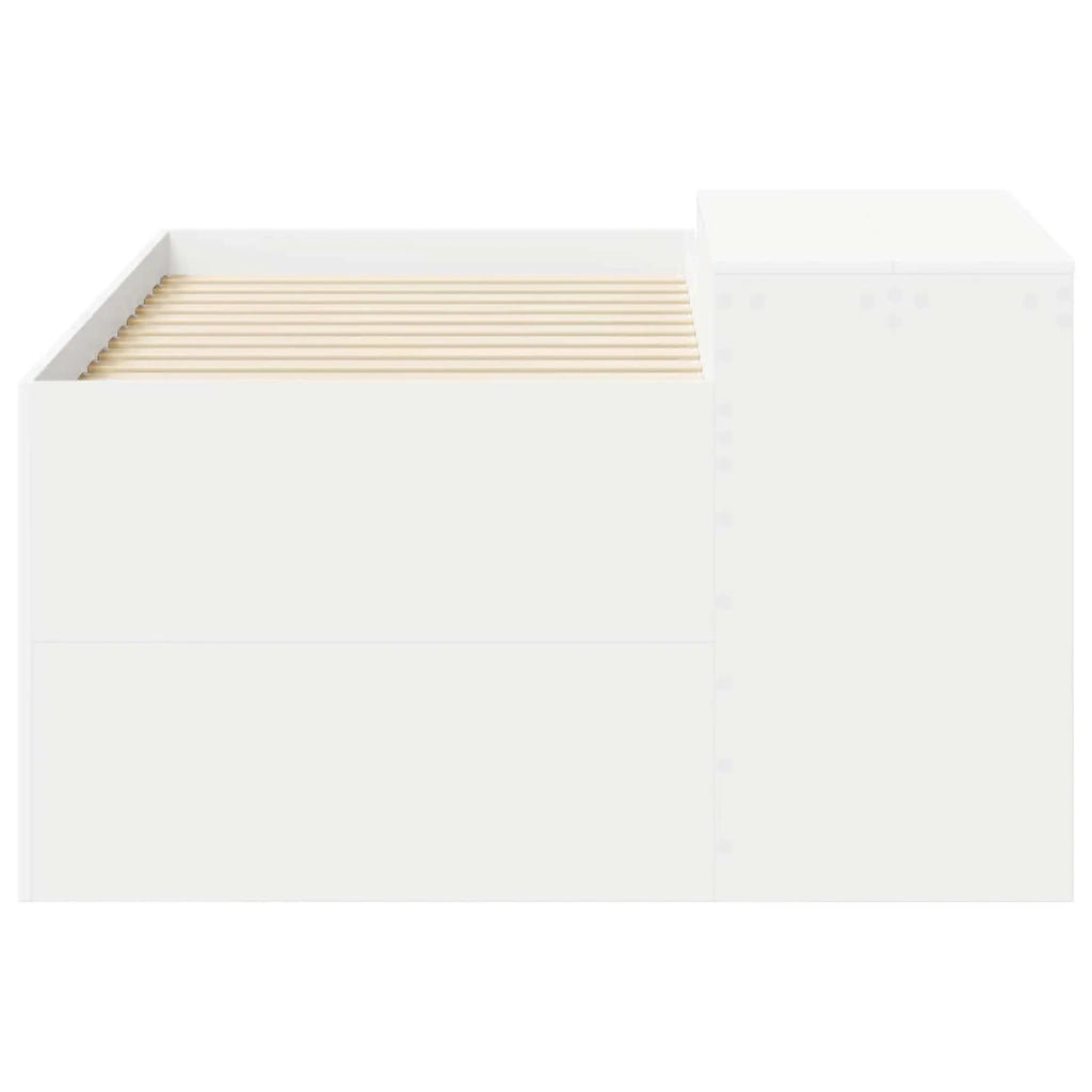 Letto alto per bambini con scrivania Bianco 80 x 160 cm 3422667