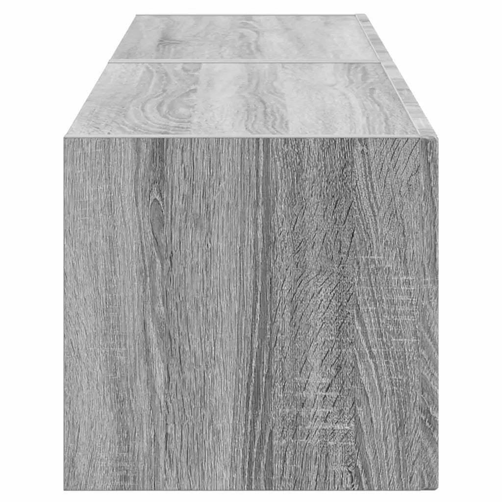 Mobile TV da parete 2 pz-Set di 2 Mobile TV a Muro-Credenza TV Grigio Sonoma 60 x 31 x 29.5 cm 280728