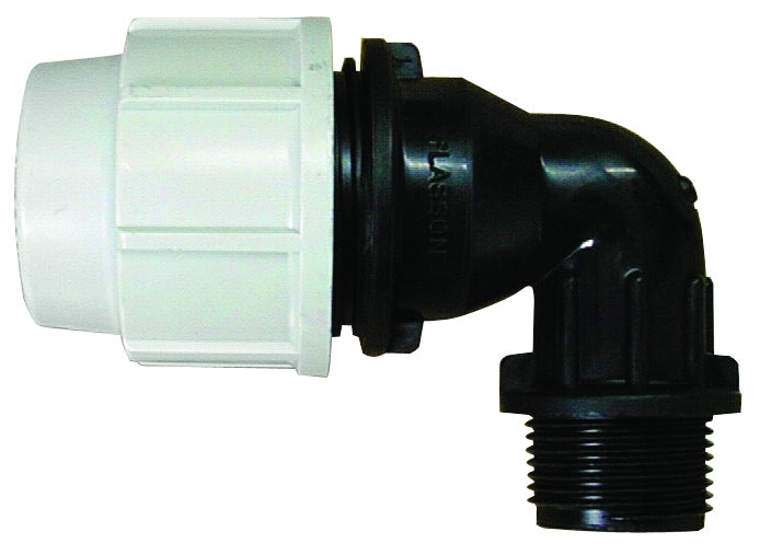 Plasson GOMITO A 90  °CON DERIVAZIONE MASCHIO Art. 7850 mis. 20x1/2 10.00 pz