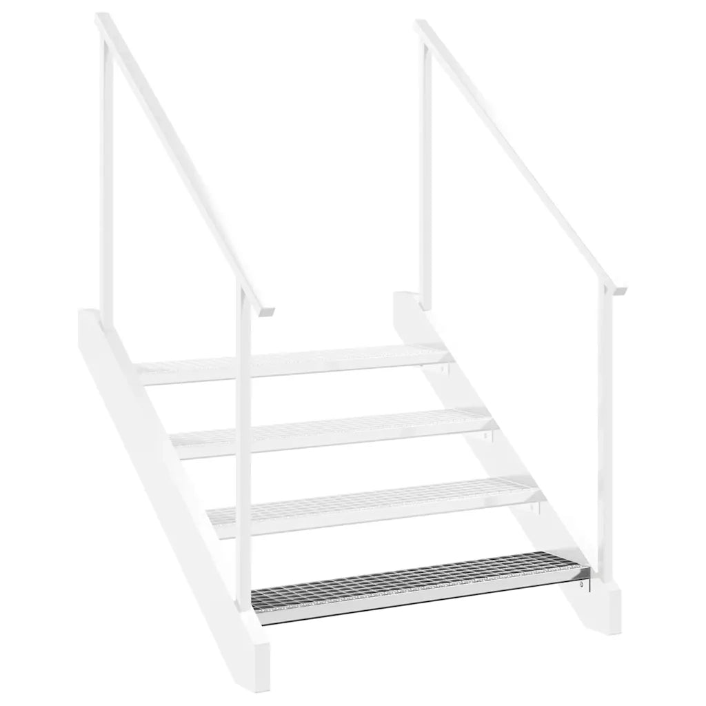 Tappetino per Scale | Gradino in Griglia 90x24x7 cm Acciaio Zincato