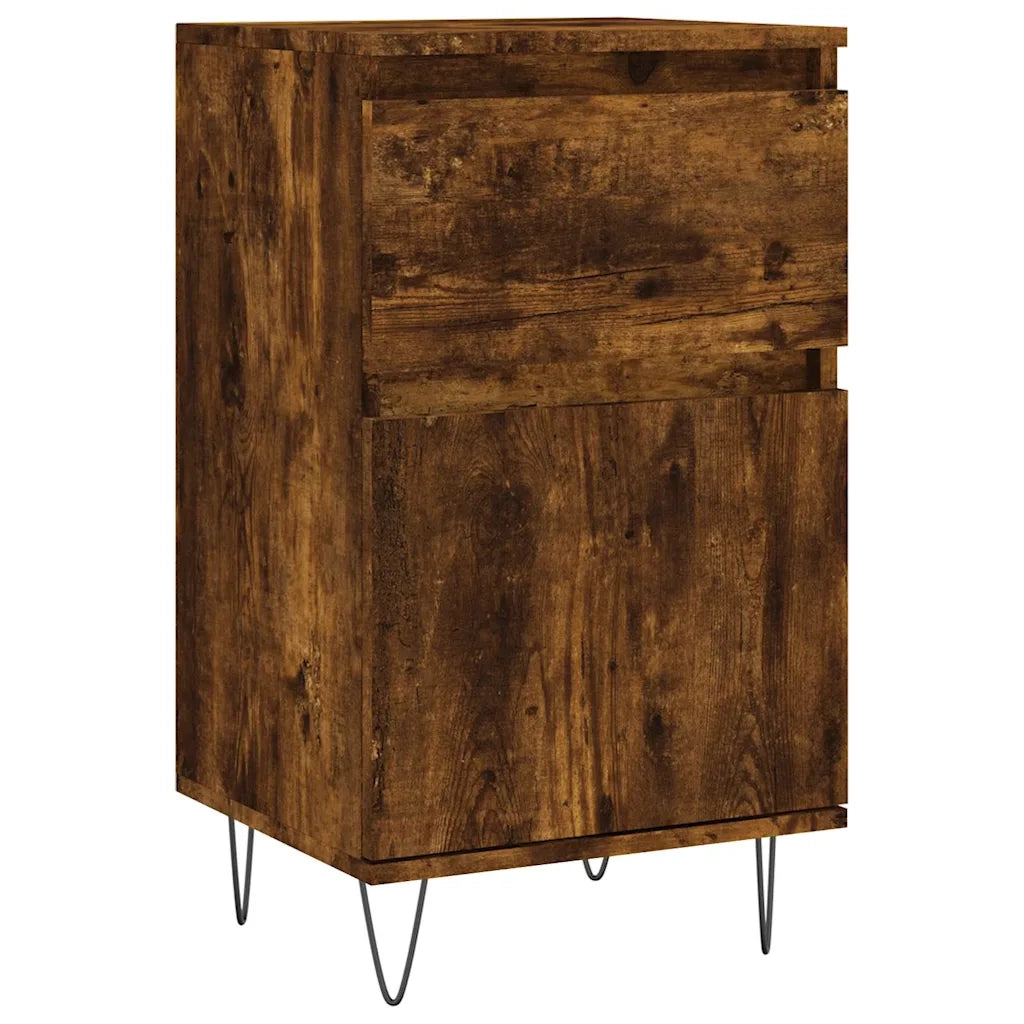 Credenza Rovere Fumo 40x35x70 cm in Legno Multistrato 831158
