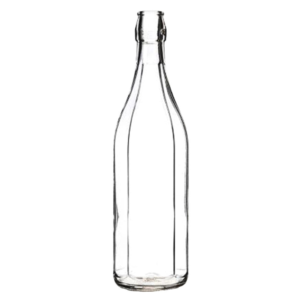 BOTTIGLIA IN VETRO 'COSTOLATA' 1000 ml bianca - tappo 7943200- 20 pezzi  - Senza Marca