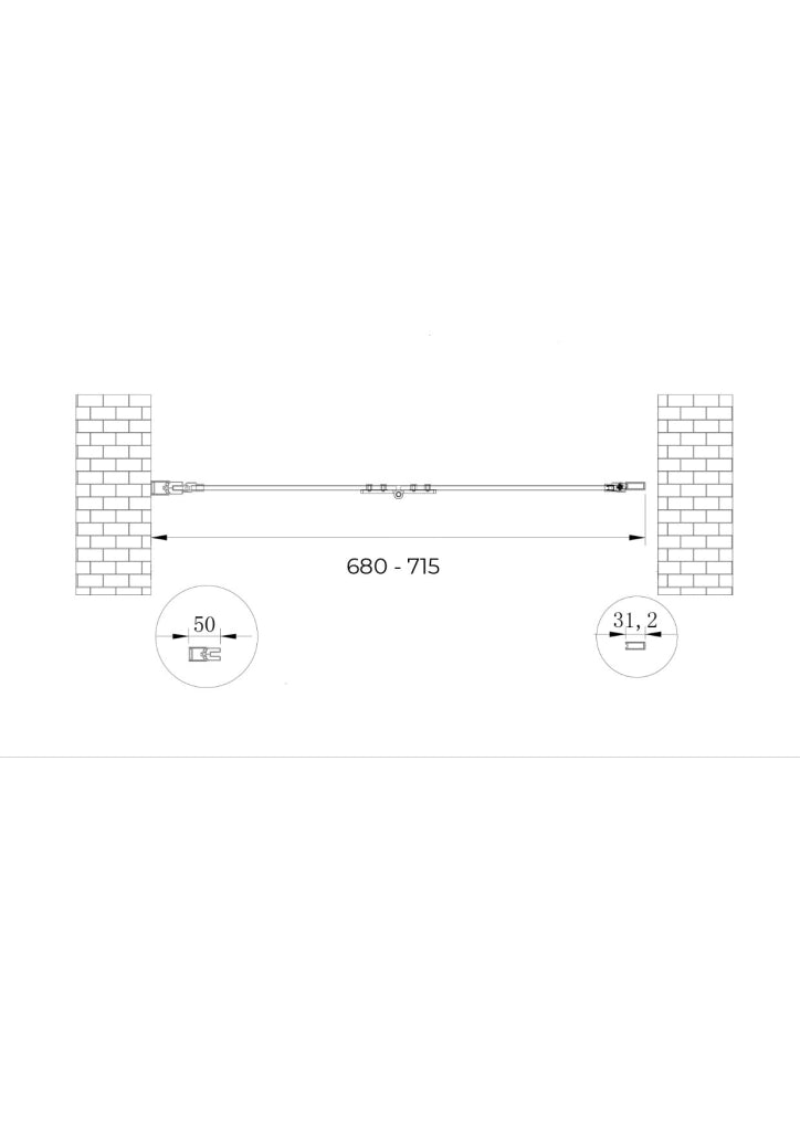 Porta box doccia con apertura a libro pieghevole a soffietto per installazione in nicchia H 190 cromo trasparente anticalcare misura 68-71,5