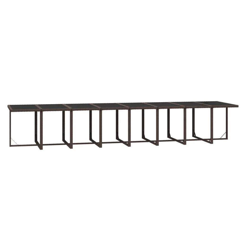 Set da Pranzo per Giardino 21pz con Cuscini in Polyrattan Beige 3095676