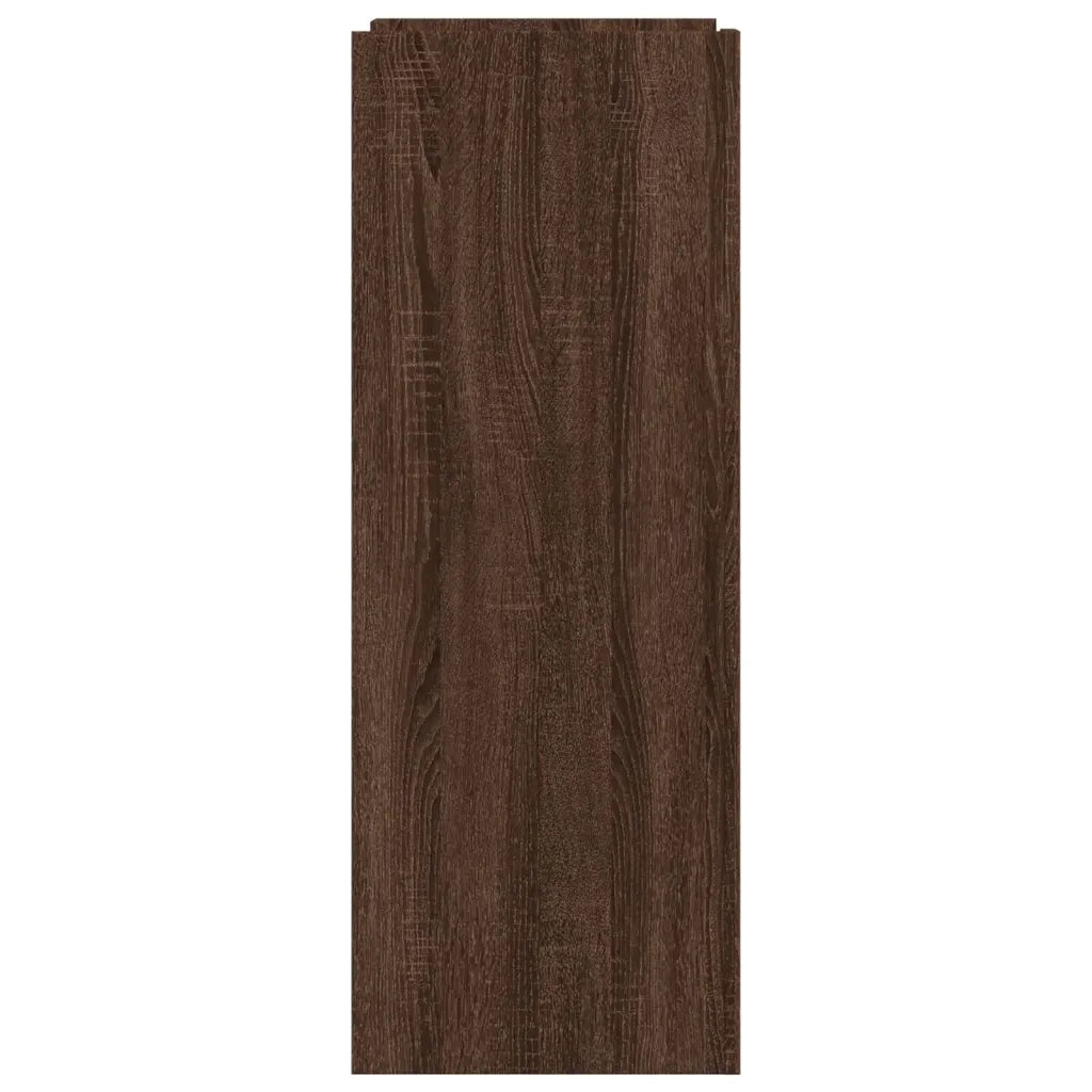 Scarpiera-Scaffale per scarpe Rovere Marrone 52x37,5x100 cm in Legno Multistrato