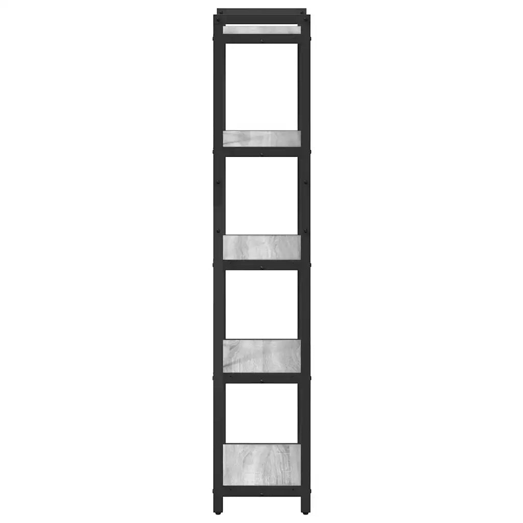 vidaXL Libreria Grigio sonoma 40 x 30 x 153 cm Legno multistrato