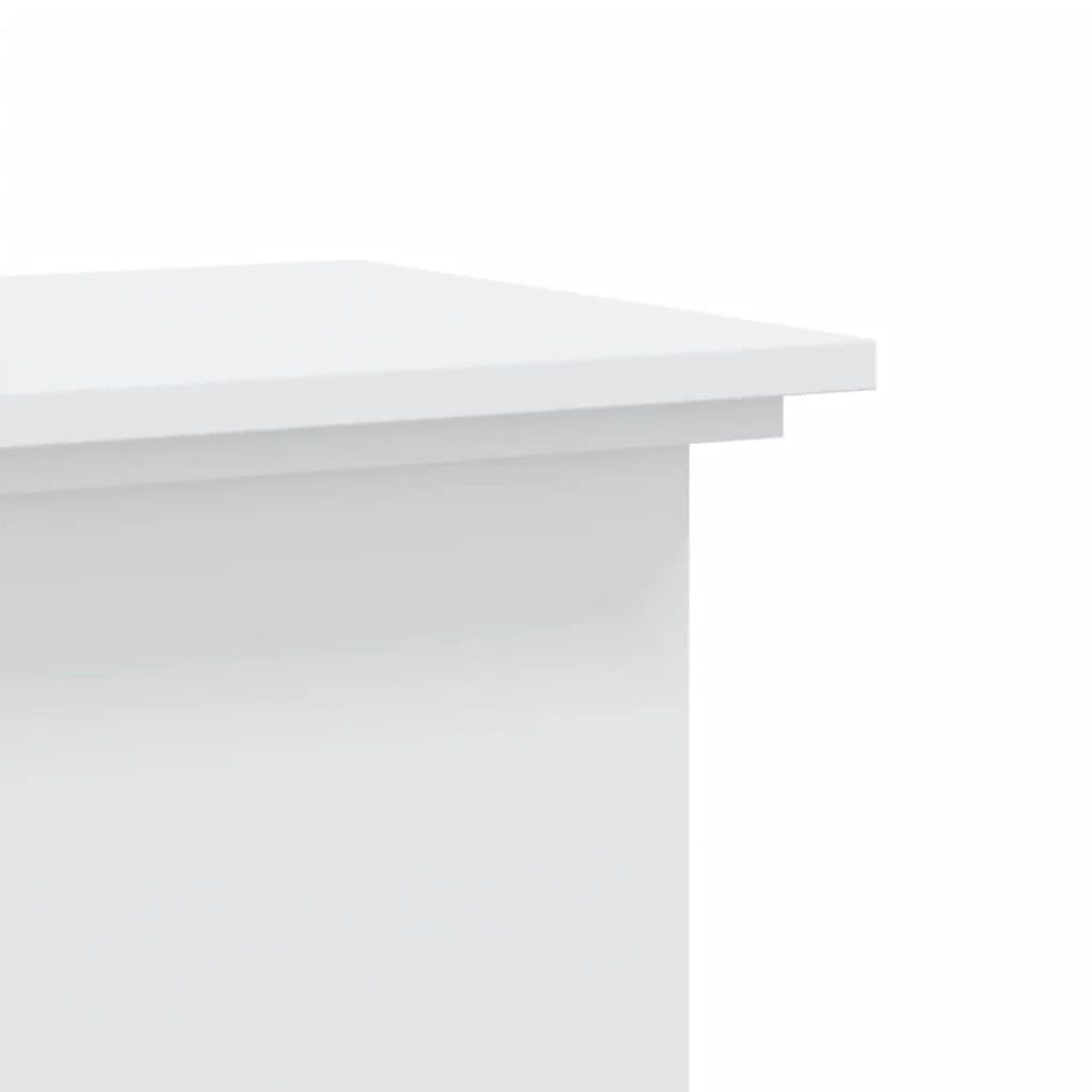 Portavasi mobiletto portafiori 33 x 33 x 100 cm legno ingegnerizzato bianco 02_0045140