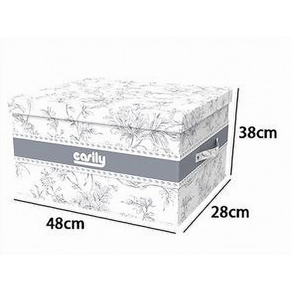 Trade Shop - Box Portatutto Scatola Salvaspazio Contenitore Organizer 48x38x28cm Fantasia 87322 -