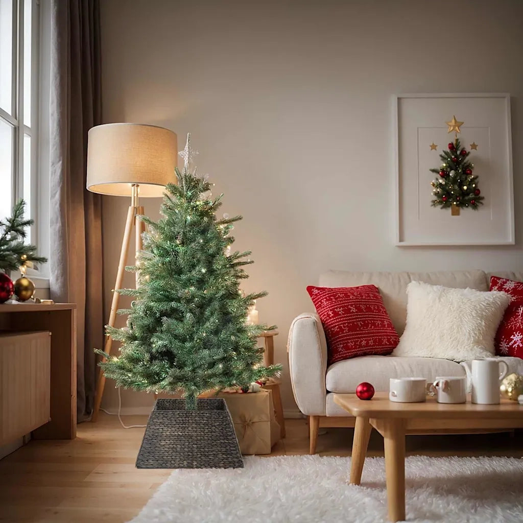 Collare per Albero di Natale Nero 60 x 60 x 28 cm CFW5703847