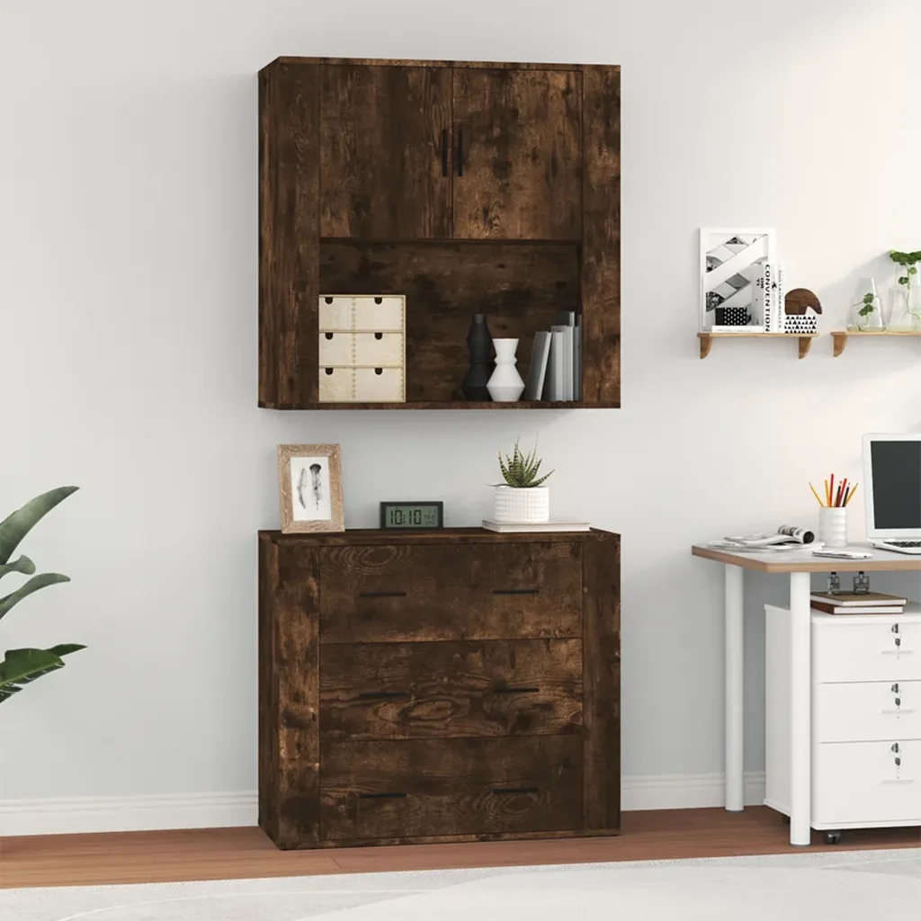 Credenza Rovere Fumo in Legno Multistrato 3185388