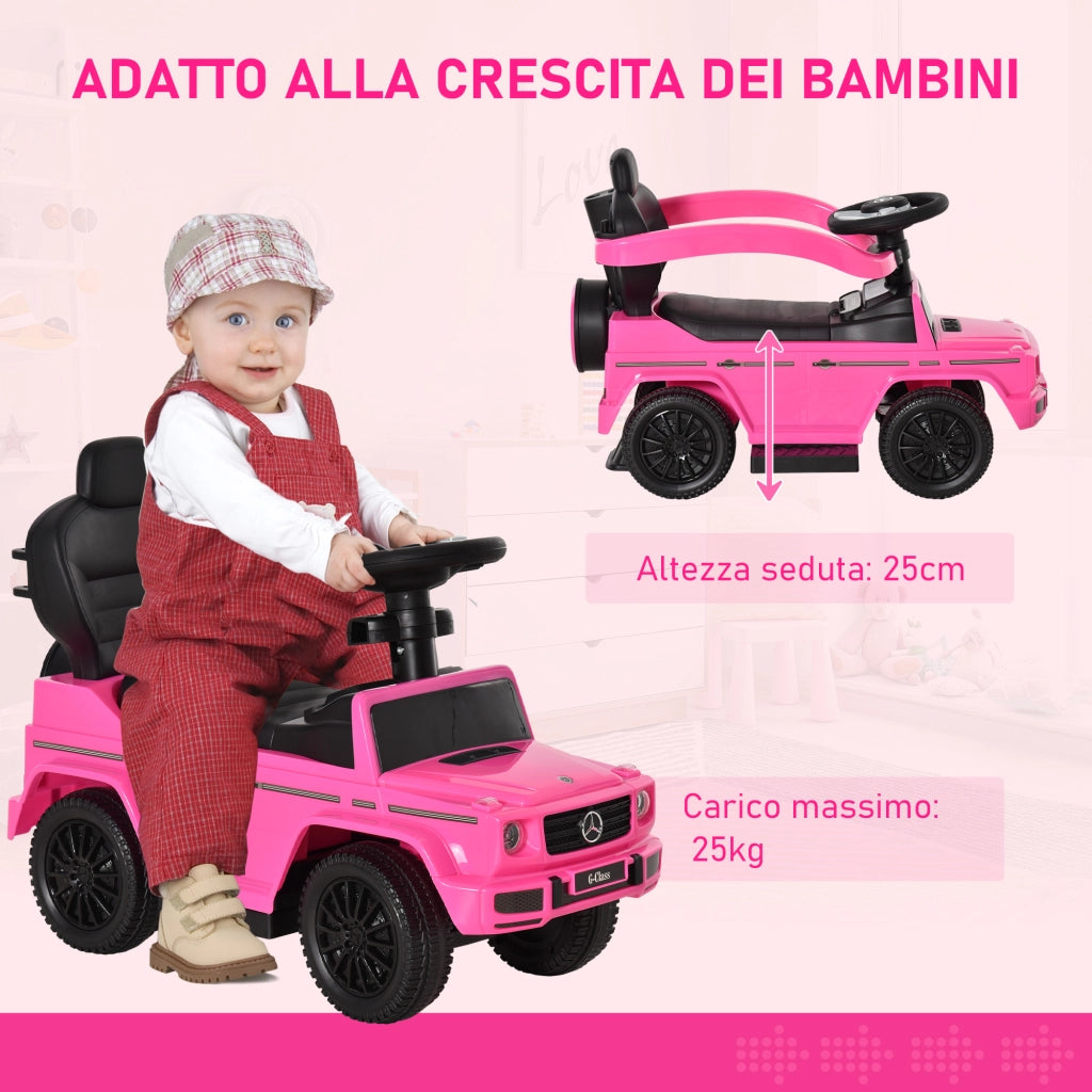 Carrello Bimbi Mercedes ¨C zephmum ¨C Rosa 85.5x40.5x95 cm