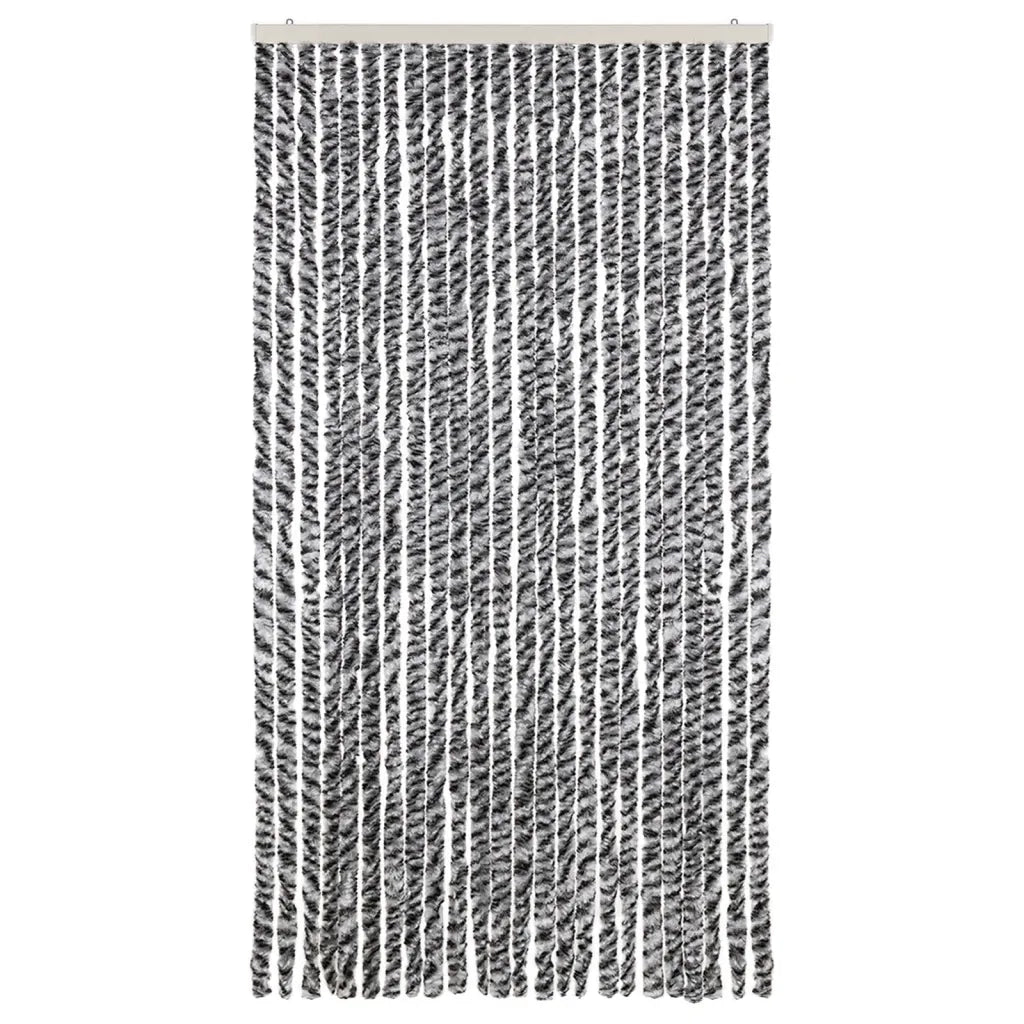 Tenda Antimosche Grigia Nera e Bianca 100x200 cm in Ciniglia CFW4045883