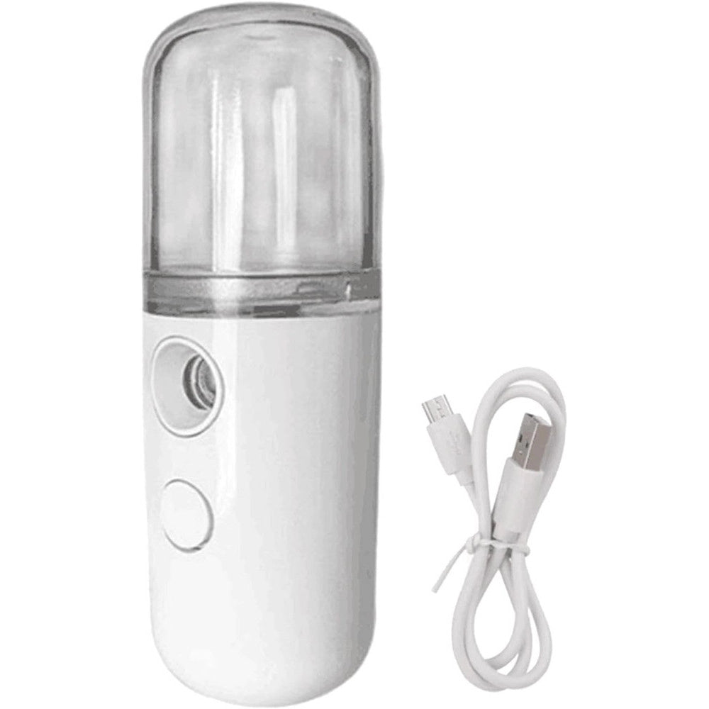 Trade Shop - Nano Spray Idratante Umidificatore Facciale Vaporizzatore Viso Tasca Viaggio Cordless -