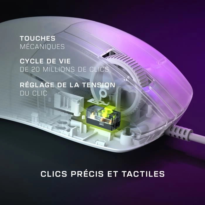 Mouse da gioco wireless ultraleggero - TURTLE BEACH - Pure SEL - Bianco