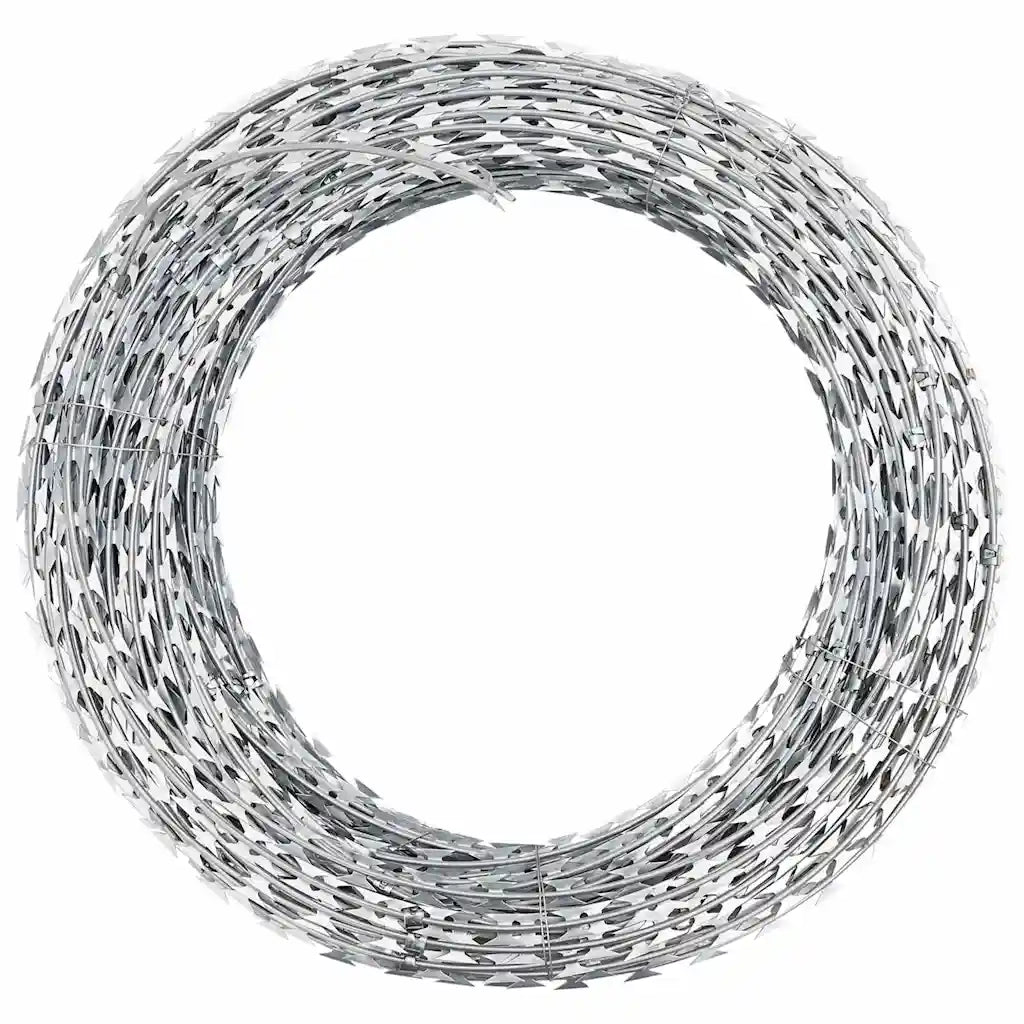 Filo Spinato NATO Fermagliato in Acciaio Zincato 150 m BTO-22 cod mxl 67453