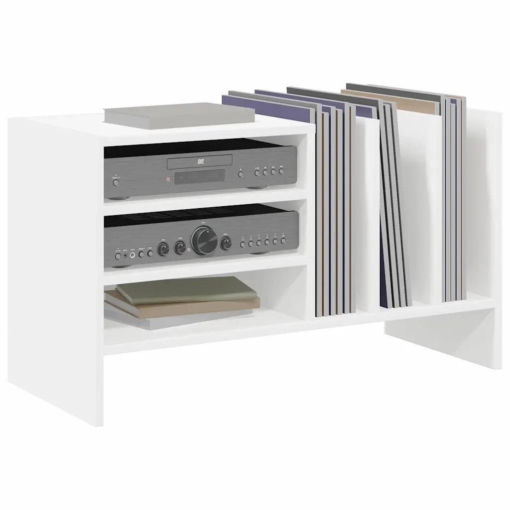 Mobile porta vinili Bianco 78.5 x 35 x 45 cm Legno multistrato CFW7663871