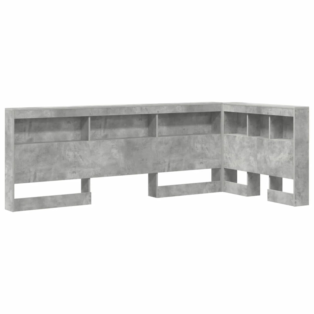 Testata contenitore Grigio cemento 100 cm Legno multistrato 3335464