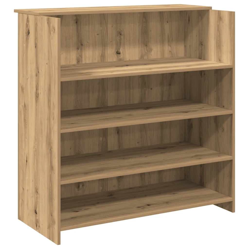 Banco Reception Rovere Artigianale 100x50x103,5cm in Truciolato