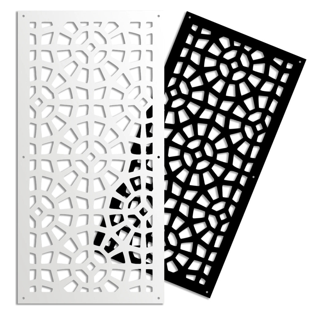 SANPIETRINI - Pannello in PVC traforato - Parasole Colore: bianco, Misura: 98x198 cm