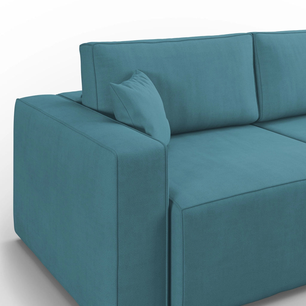 Morfeo Divano in tessuto impermeabile 180 cm  azzurro
