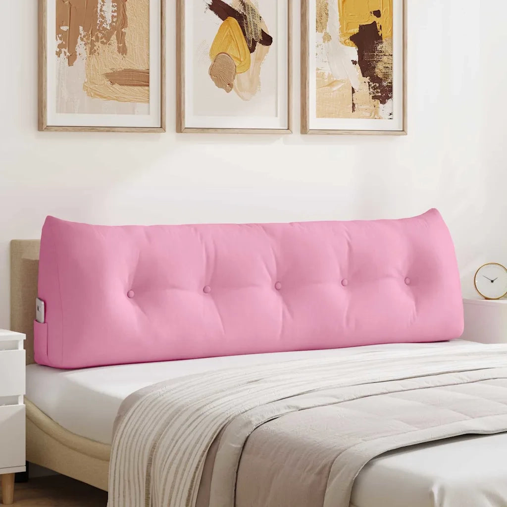 Cuscino per Schiena Rosa 160 x 24 x 50 cm Tessuto 42014543