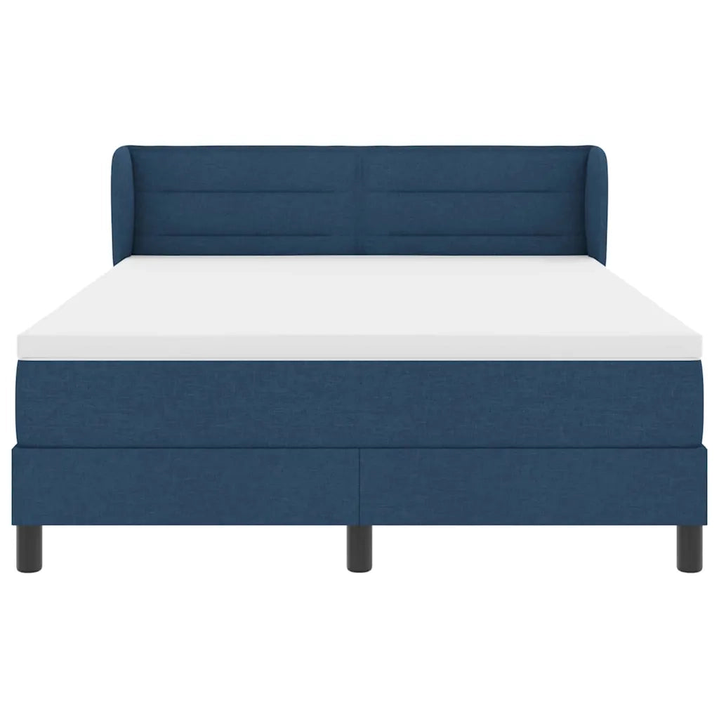 Letto a molle con materasso Blu 140 x 190 cm Tessuto 3339960