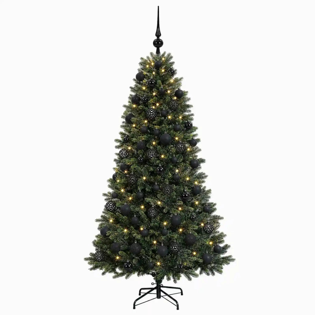 Albero di Natale Artificiale con Palline 210 cm 300 LED 3466425