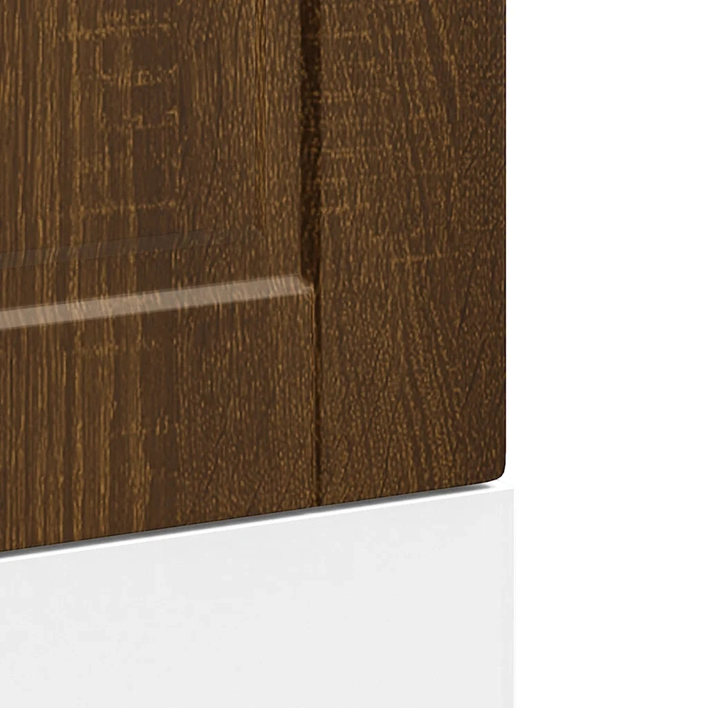 vidaXL Pannello Lavastoviglie Porto Rovere Marrone 45x1,5x67 cm