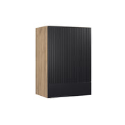 Vicco Pensile da cucina Nero a righe 50 cm