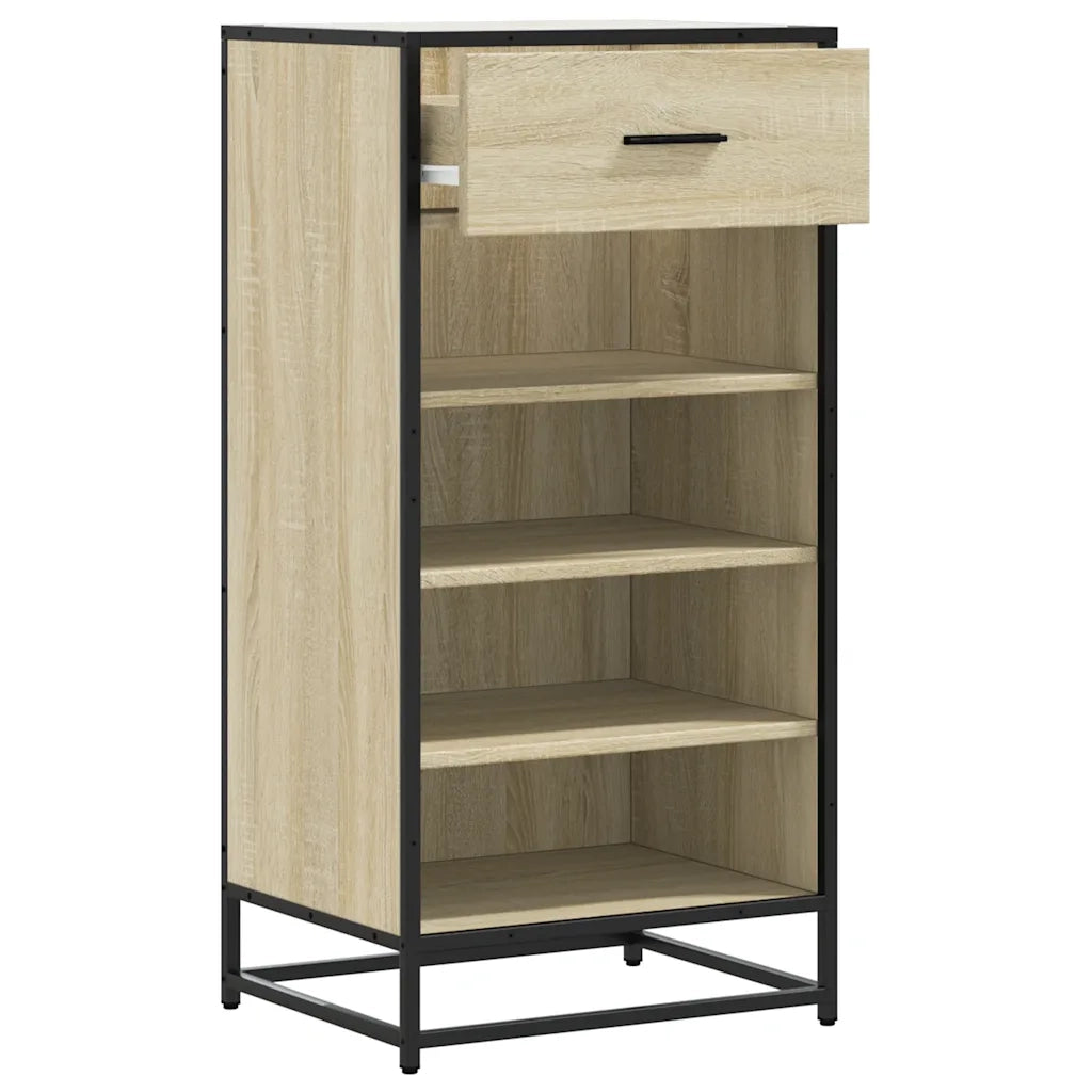 Scarpiera Rovere Sonoma 48x38x97,5 cm in Legno Multistrato