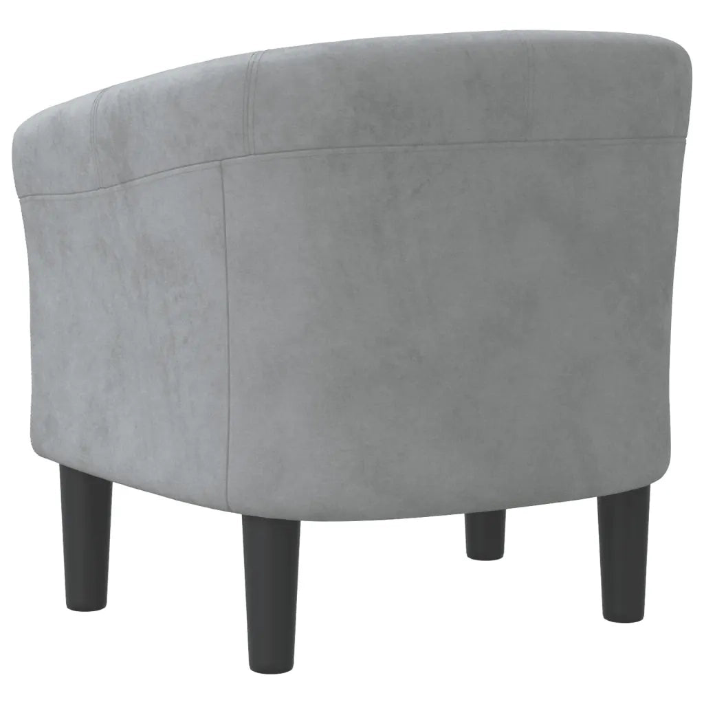 Divano Sedia-Poltrona Cabriolet Grigio Scuro in Velluto 271420