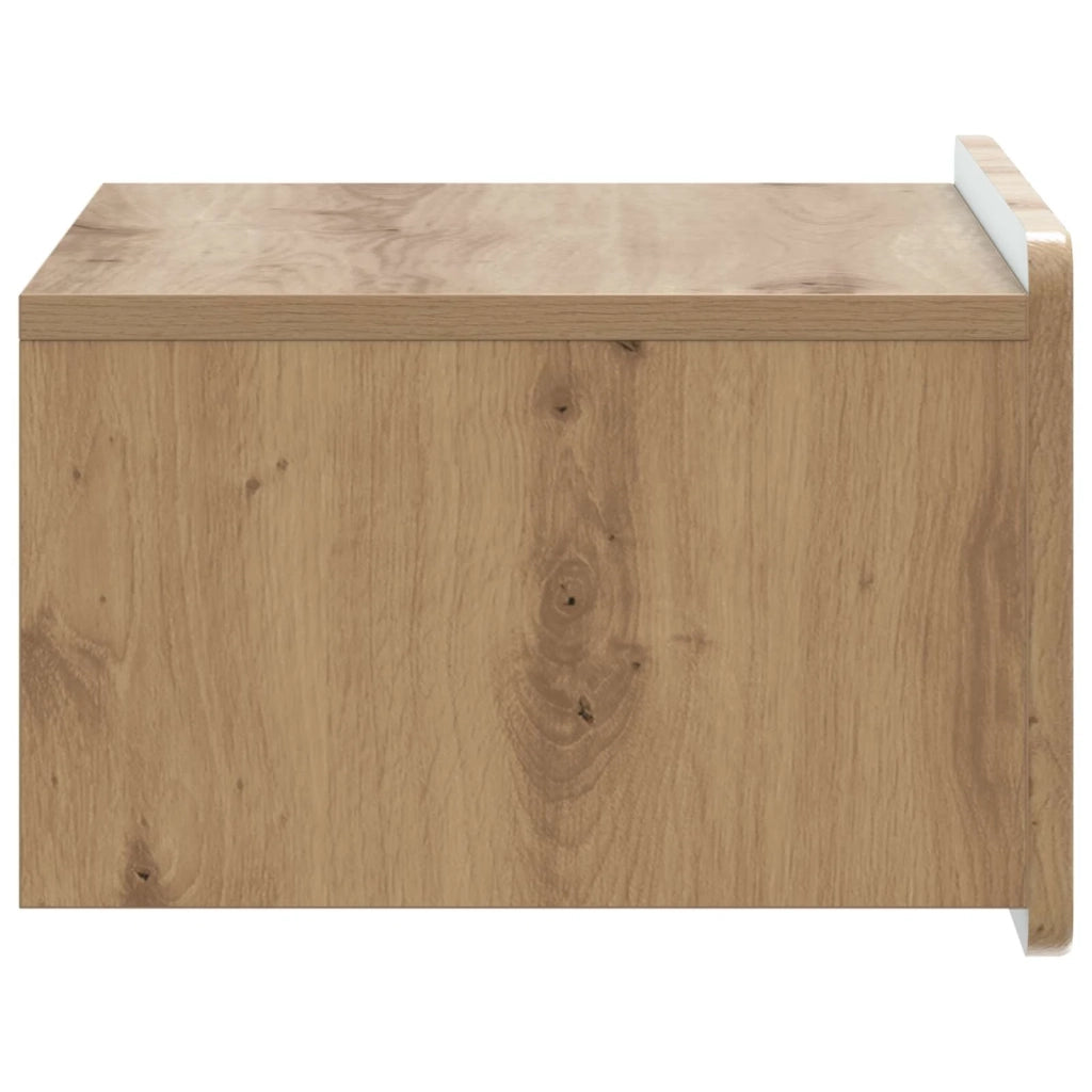Mobiletto da notte a muro Rovere Artigianale 49 x 34,5 x 24 cm 898293