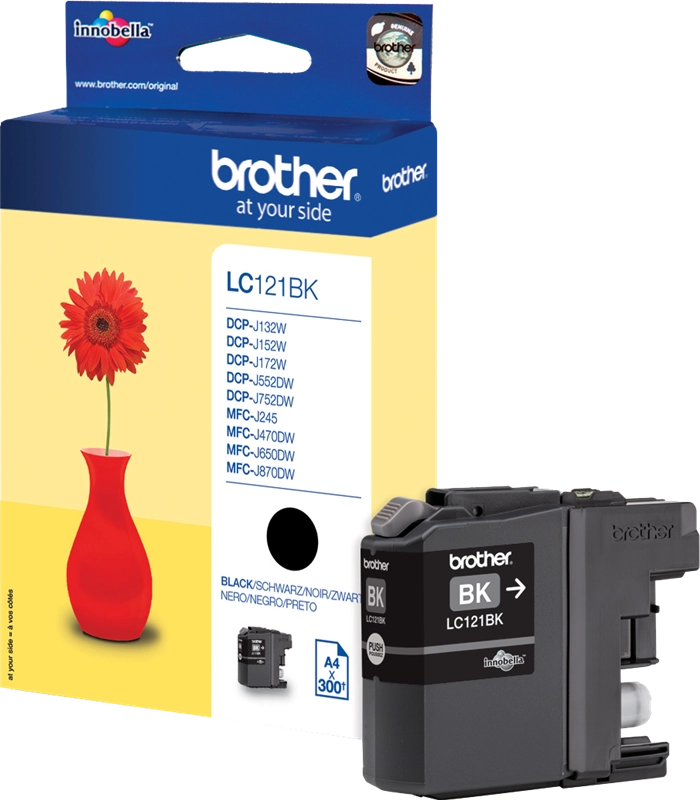 Brother LC121BK cartuccia d'inchiostro 1 pz Originale Nero