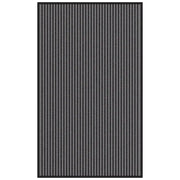 Zerbino a Strisce Nere e Grigie 90x150 cm