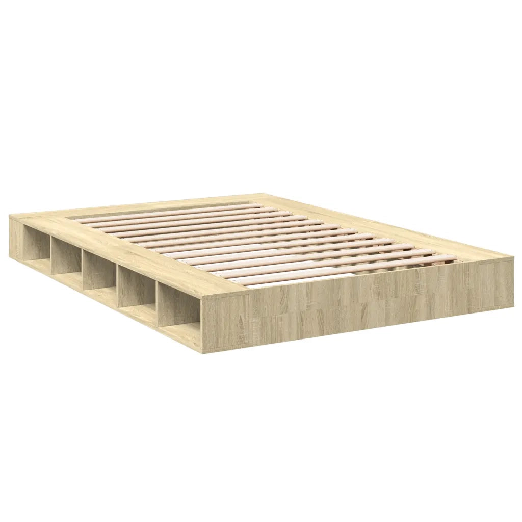 Giroletto-Struttura Letto Rovere Sonoma 150x200 cm in Legno Multistrato 626714