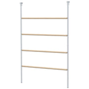 Scala per polli, 4 posatoi, resistente alle intemperie, per 4-6 polli, acciaio/legno