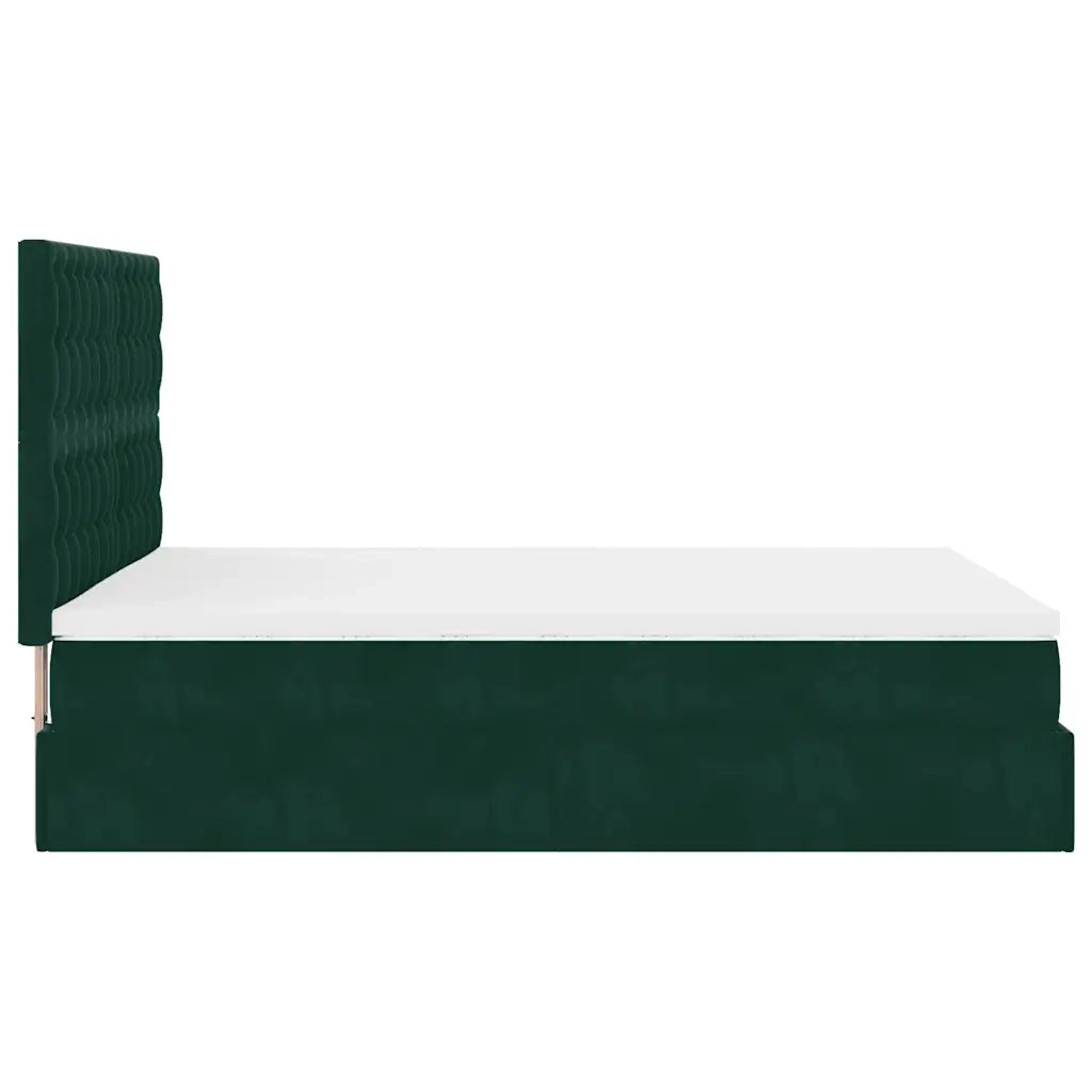 Struttura Letto Pouf con Materassi 160x200 cm Velluto 3313628