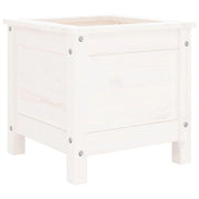 Fioriera rialzata per piante e fiori terrazza giardino 40 x 40 x 39 cm legno massello di pino bianco 02_0037532