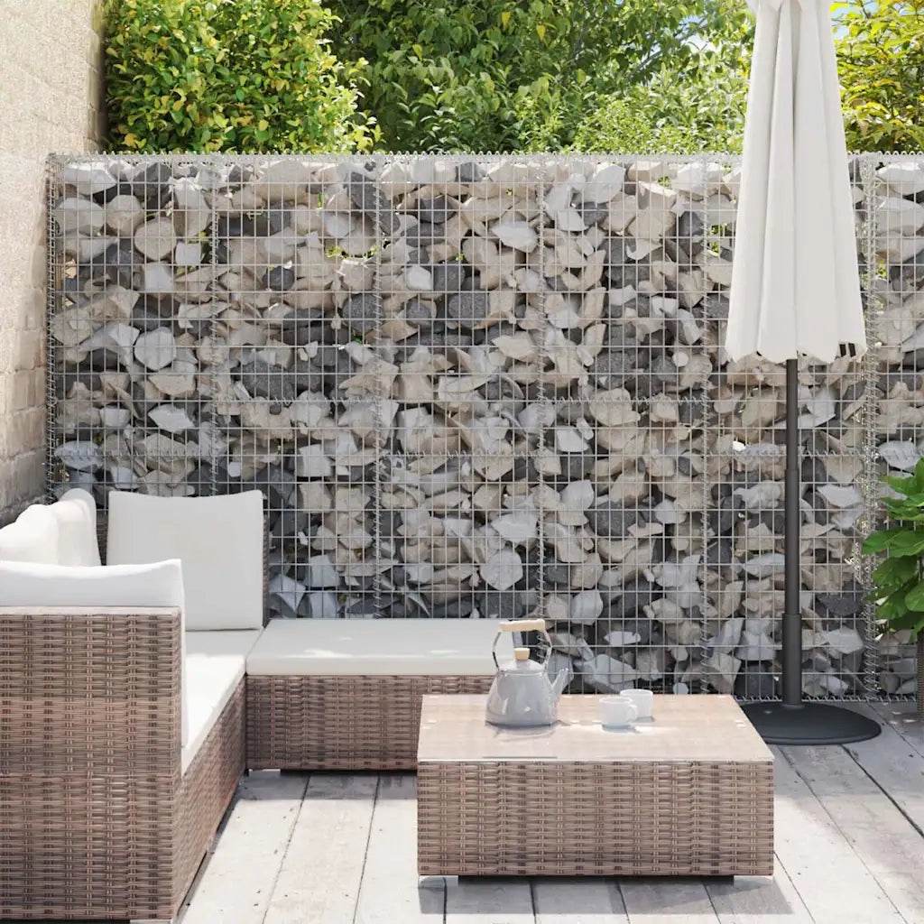Gabbione in Acciaio Zincato Coperto 900x30x200 cm 147819