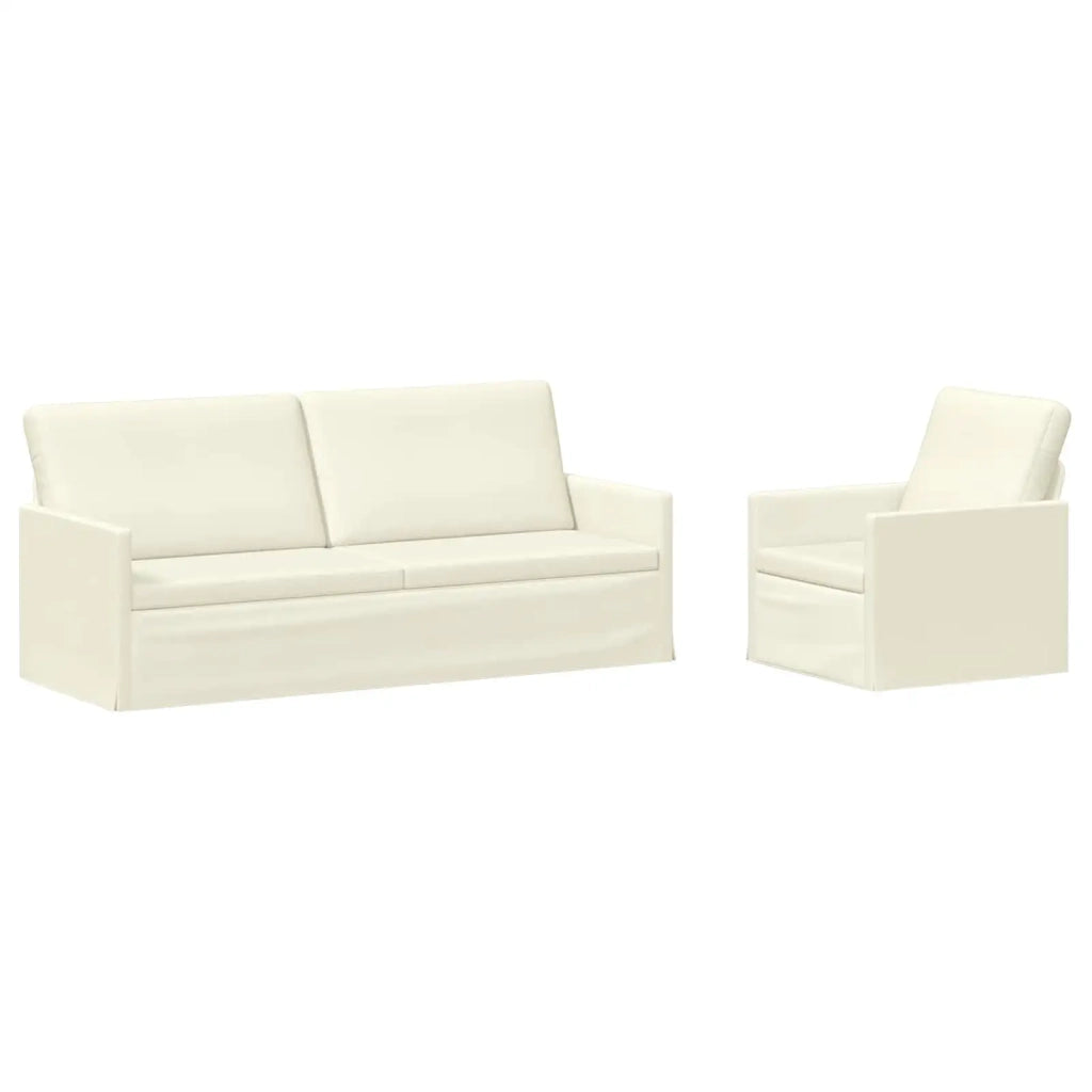 Set di divani 2 pcs Crema Tessuto in Cords 3433256