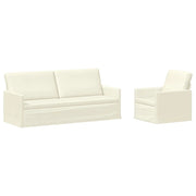 Set di divani 2 pcs Crema Tessuto in Cords 3433256