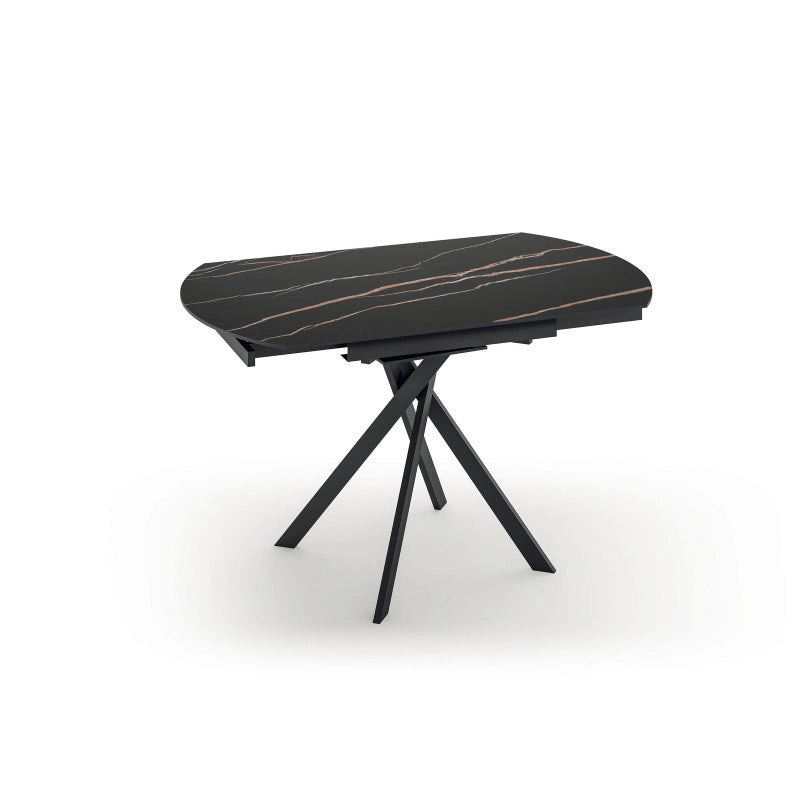 Tavolo allungabile con top in ceramica Roll 120cm X 80-120cm H 76cm Stones