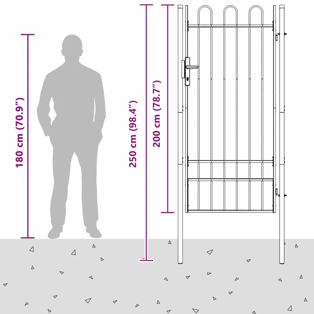 Cancello per recinzione BOXTEL 103 x 250 cm 42008871