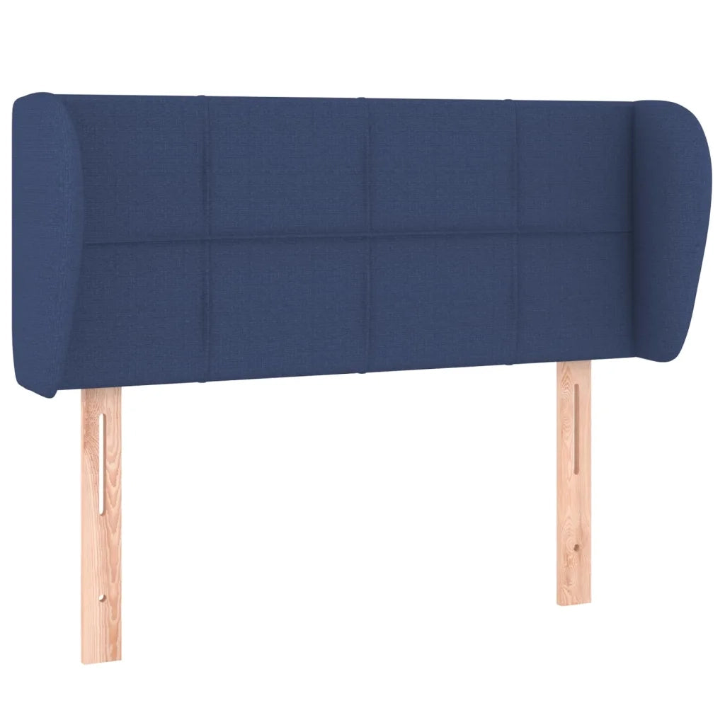 Testiera | Testata ad Orecchio Blu 83 x 23 x 78/88cm in Tessuto