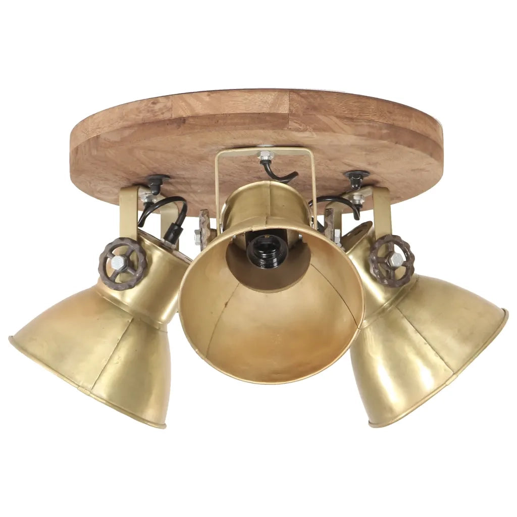 Lampada a Sospensione Industriale 25 W Ottone 42x27 cm E27 CFW7169352
