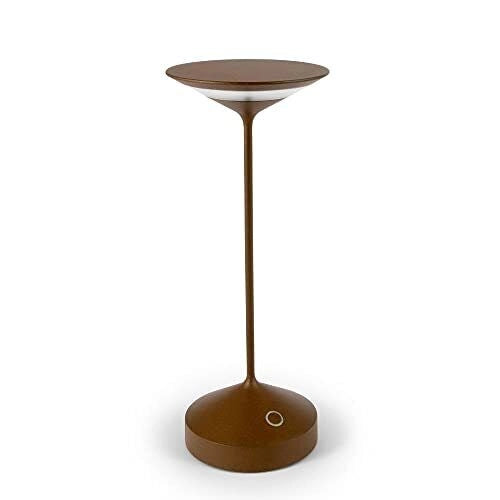 AB+ 9105517001 Tempo Lampada da tavolo portatile LED ricaricabile USB dimmerabile IP54 autonomia 10 ore colore Corten Bronzo