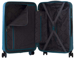 Trolley Valigia Media Rigida in ABS 4 Ruote TSA Ravizzoni Mojito Verde Smeraldo