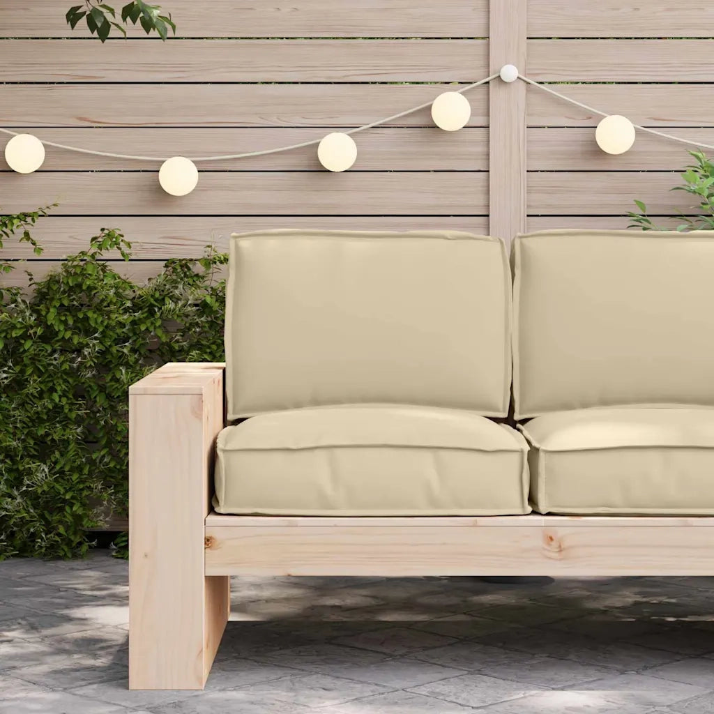 Set di Cuscini per Pallet 2 pcs Beige Tessuto Oxford 3329052