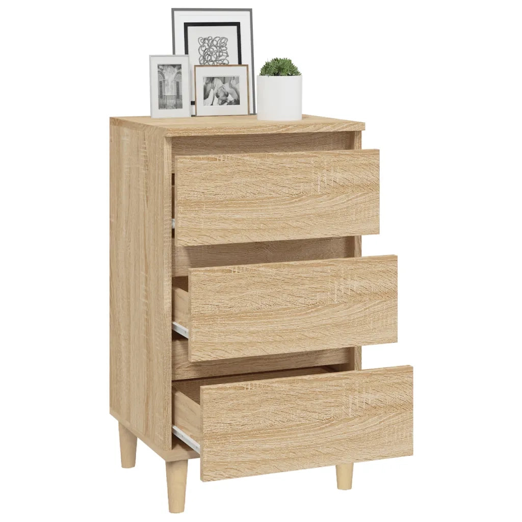 Comodino | Armadio da Notte | Mobiletto da notte Rovere Sonoma 40x35x70 cm in Legno Multistrato